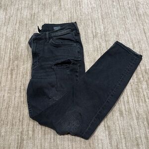Stylish Black Distressed Men's Jeans